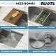 preview thumbnail 4 of 10, Ruvati 33-inch Workstation Ledge 50/50 Double Bowl Undermount 16 Gauge Stainless Steel Kitchen Sink -