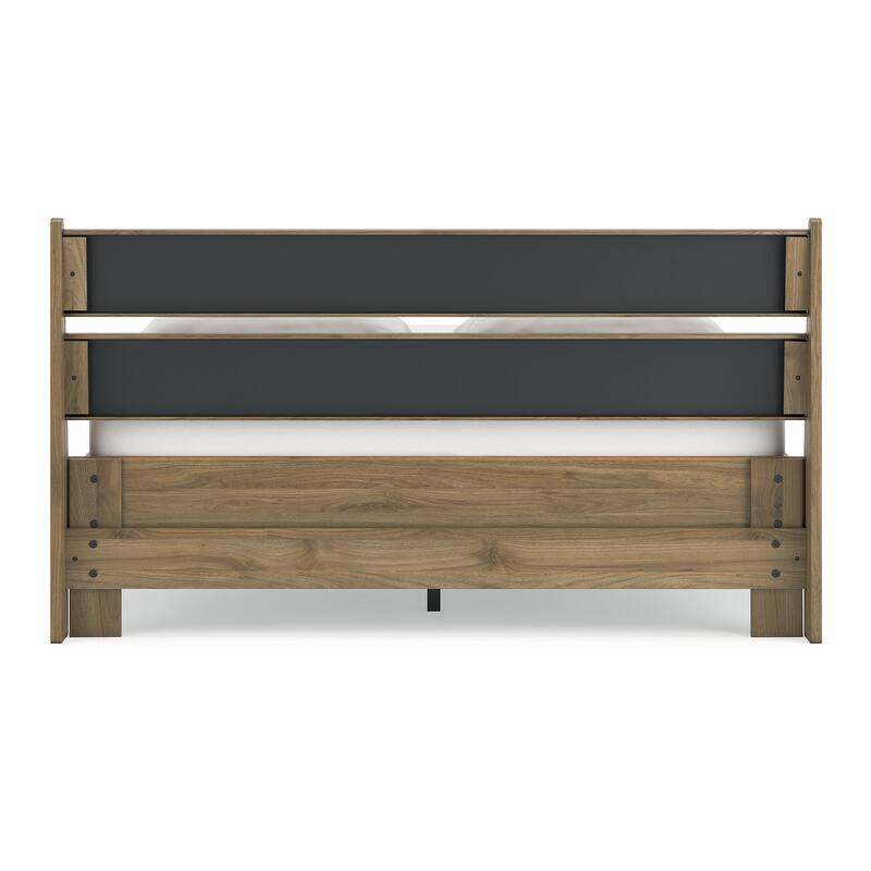 Signature Design by Ashley Deanlow Brown Platform Panel Bed