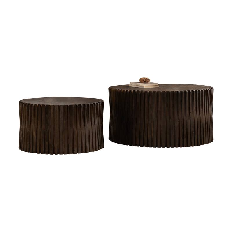Cylindrical Nesting Coffee Table Set