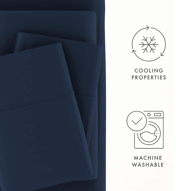 Simply Soft Premium Rayon from Bamboo 4-piece Luxury Bed Sheet Set