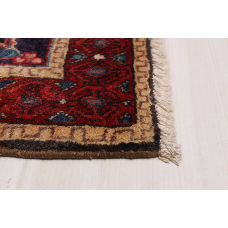 ECARPETGALLERY Hand-knotted Melis Vintage Navy Wool Rug - 5'2 x 6'8