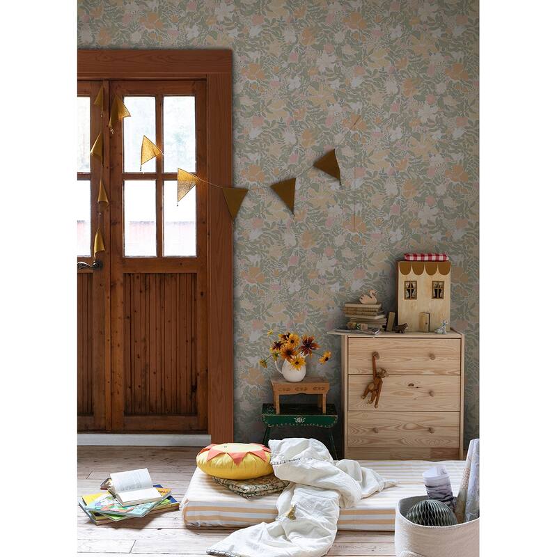 A-Street Prints Midsommar Pastel Floral Medley Wallpaper