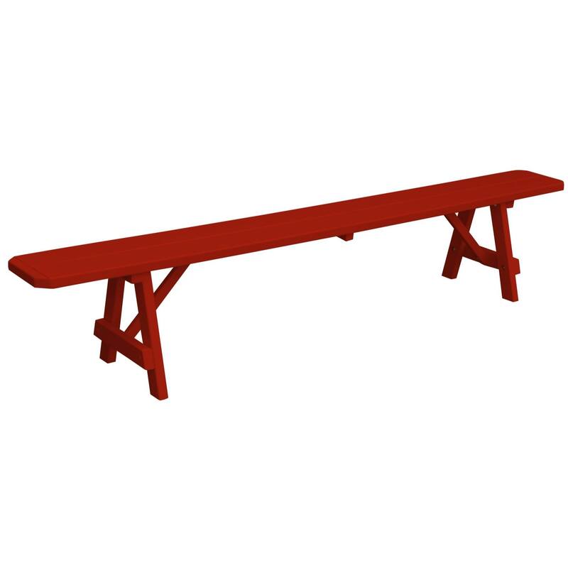 Pine 8' Traditional Bench