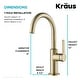 preview thumbnail 90 of 124, Kraus Oletto Single Handle 1-Hole Kitchen Bar Faucet