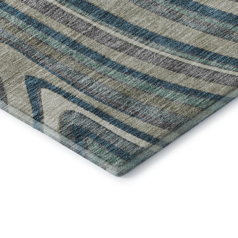 Premium Washable Super Soft Modern Waves Mayfield Rug