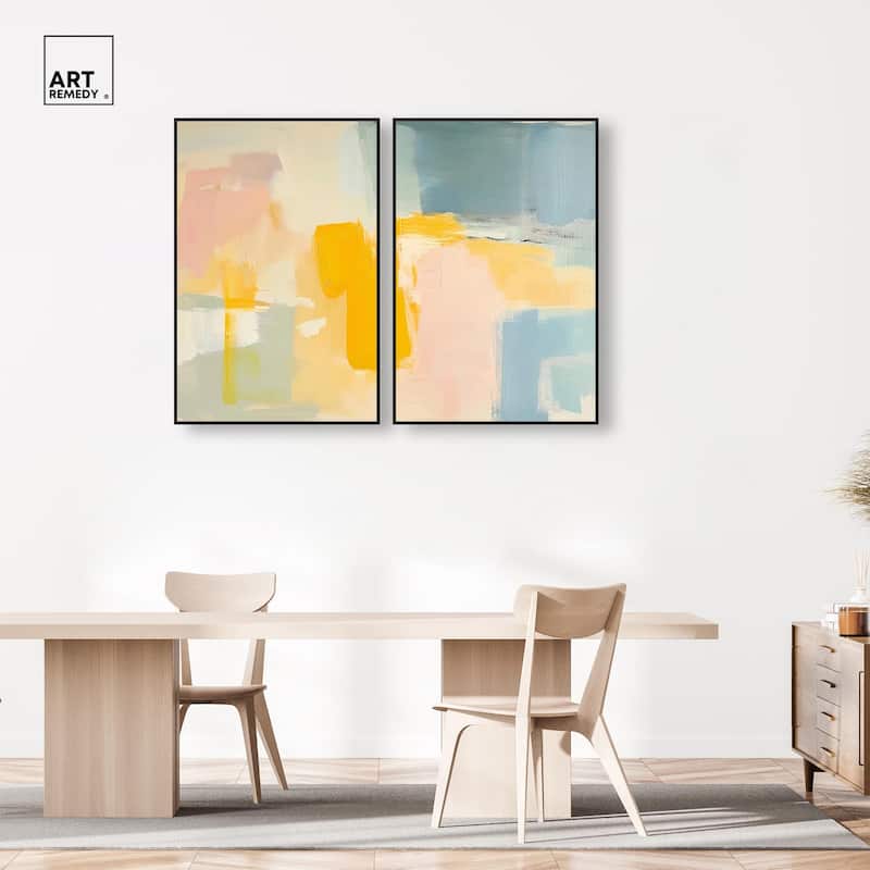 Ocean of Suns II Canvas Set of 2 by Art Remedy