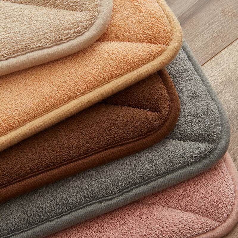 Memory Foam Absorbent Thick Bath mats Quick Dry Comfy Non Slip Home Floor Shower Rugs