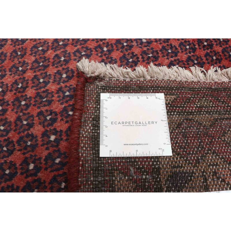 ECARPETGALLERY Hand-knotted Andelz Red Wool Rug - 3'4 x 9'10