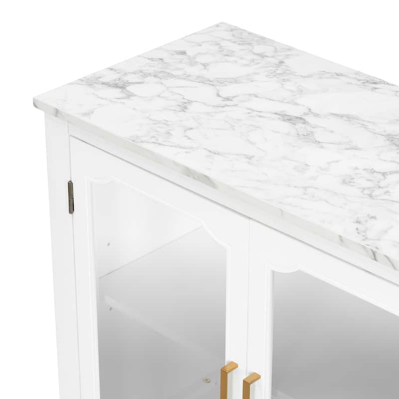 Christopher Knight Home - Callum Storage Cabinet for Living and Dining Room Entrance, Large Storage Space with 3 Doors