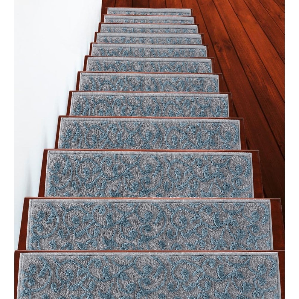 SussexHome Leaves Pattern Stair Treads-image