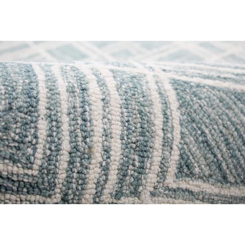 Bashian Nazir Teal Transitional Area Rug