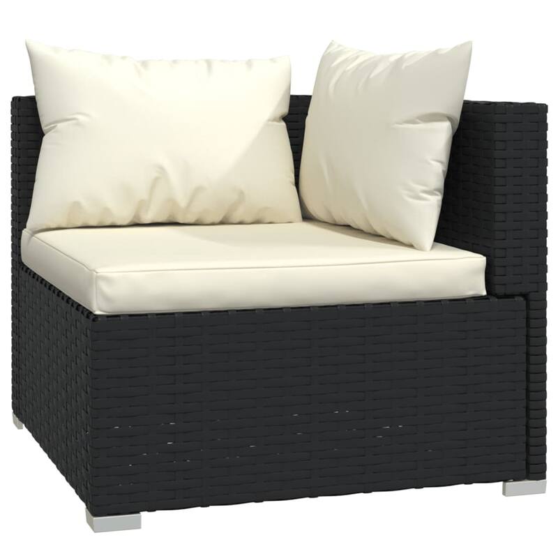vidaXL Patio Sofa Sectional Sofa Couch Loveseat Outdoor Armchair Poly Rattan