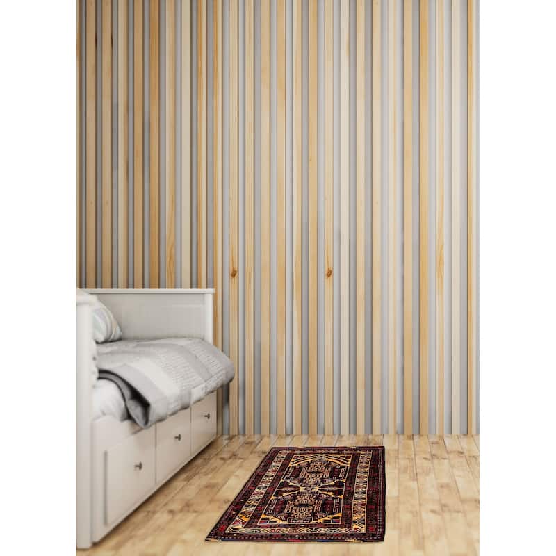 Teimani Brown Rug 3'0" x 4'11" - 3'0 x 4'11