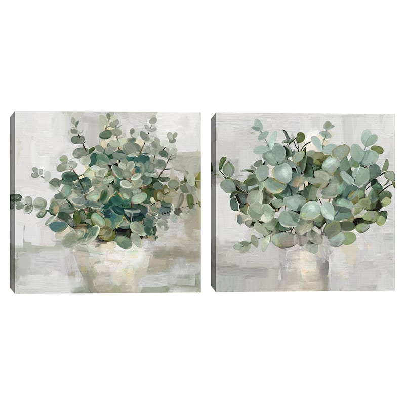 Eucalyptus Pot I, Eucalyptus Pots II by Studio Arts Canvas Art Prints