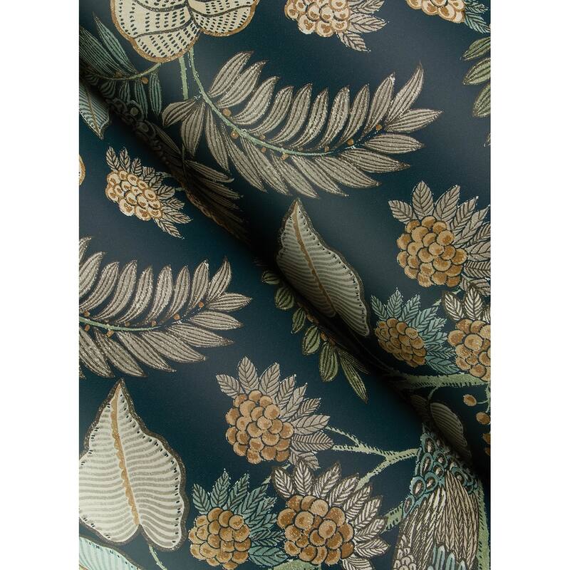 Chris Loves Julia x A-Street Prints Geneva Sea Green Peacock Paradise Wallpaper