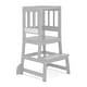 preview thumbnail 19 of 22, Dream On Me 2-in-1 Funtastic Tower and Step Stool Cool Grey
