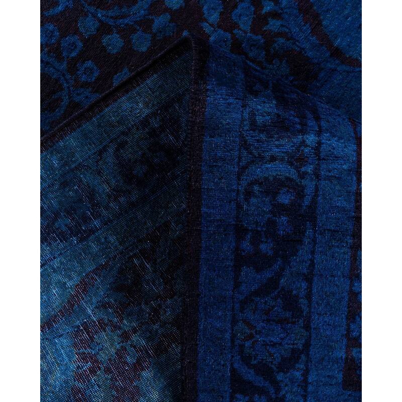Fine Vibrance One-of-a-Kind Hand-Knotted Area Rug - Blue, 3' 1" x 5' 5" - 3' 1" x 5' 5"