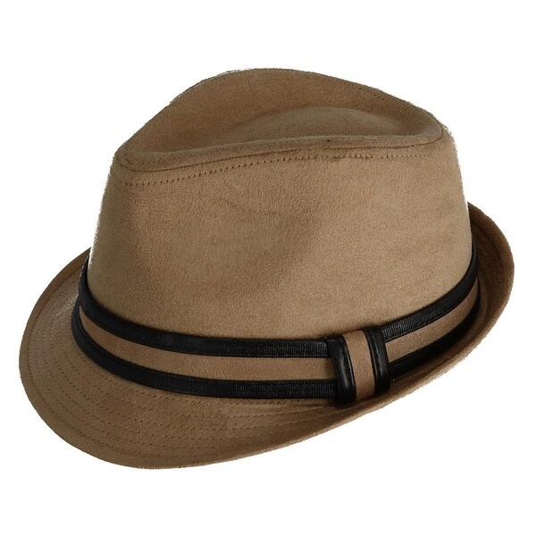mens suede fedora hat