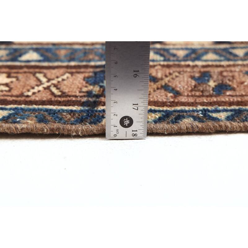 ECARPETGALLERY Hand-knotted Antalya Vintage Light Copper Wool Rug - 3'3 x 9'9