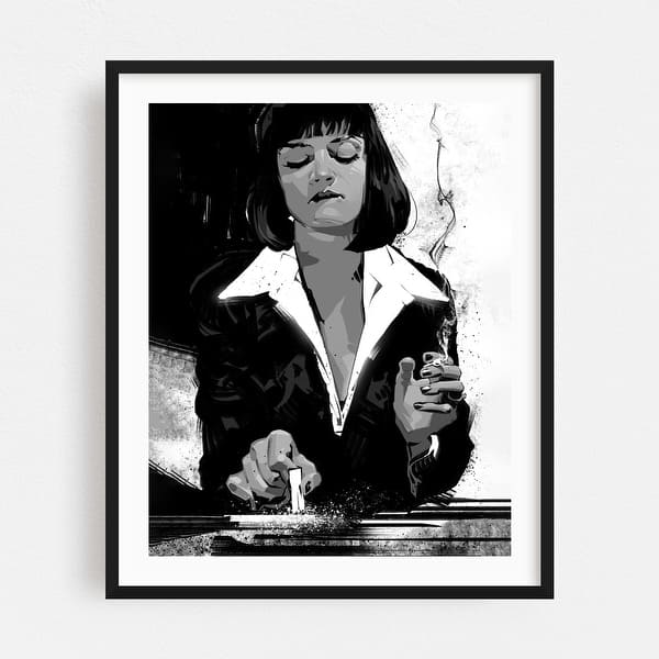Pulp Fiction Mia Wallace Art Print, Limited Edition, Signed by Artist 