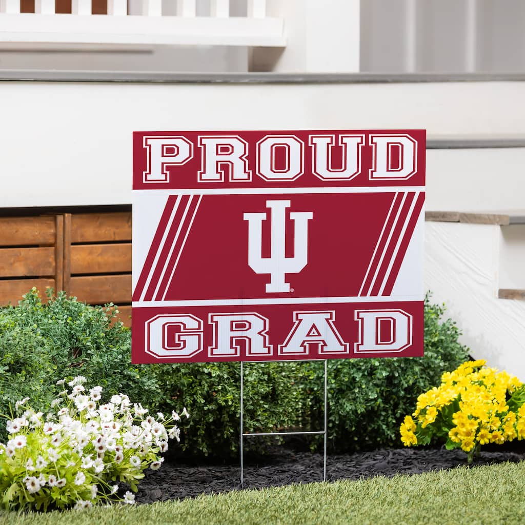 Indiana University 24" x 18" Graduation Coroplast Outdoor Yard Sign