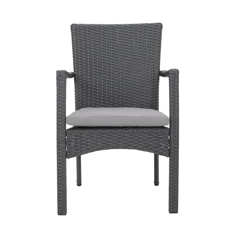 Adina 7-piece Wicker Aluminum Dining Set by Christopher Knight Home - N/A