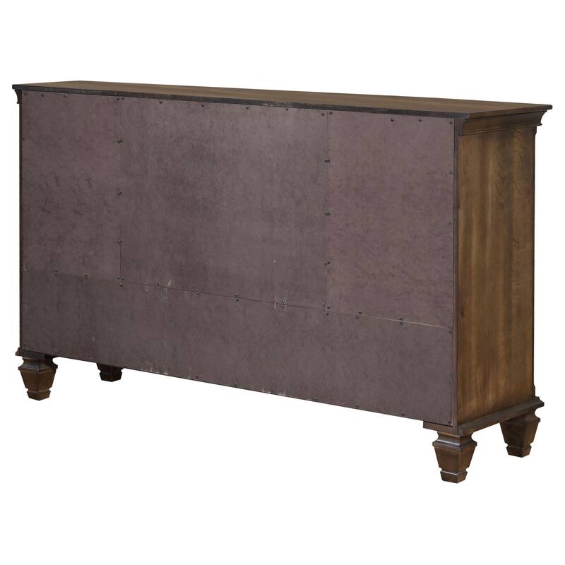 Franco Farmhouse Wood Frame Dresser with 5-drawer