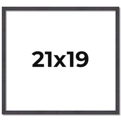 21x19 Frame Brown Solid Wood Picture Frame - Complete Modern Photo