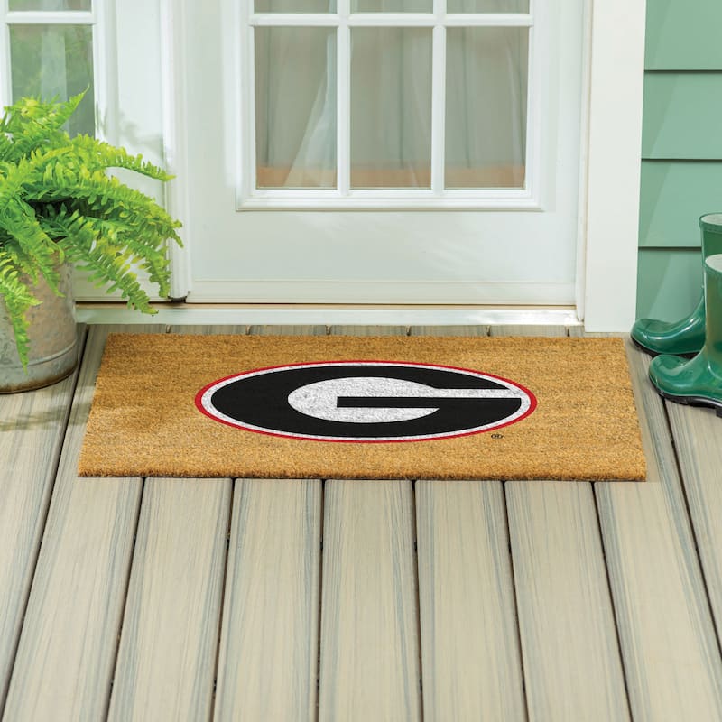 University of Georgia Full Color Indoor/Outdoor Coir Mat