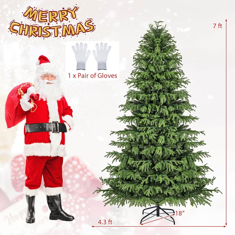 Costway 6/7/8 FT Artificial Christmas Tree with 270 LED Lights, 746 - See Details