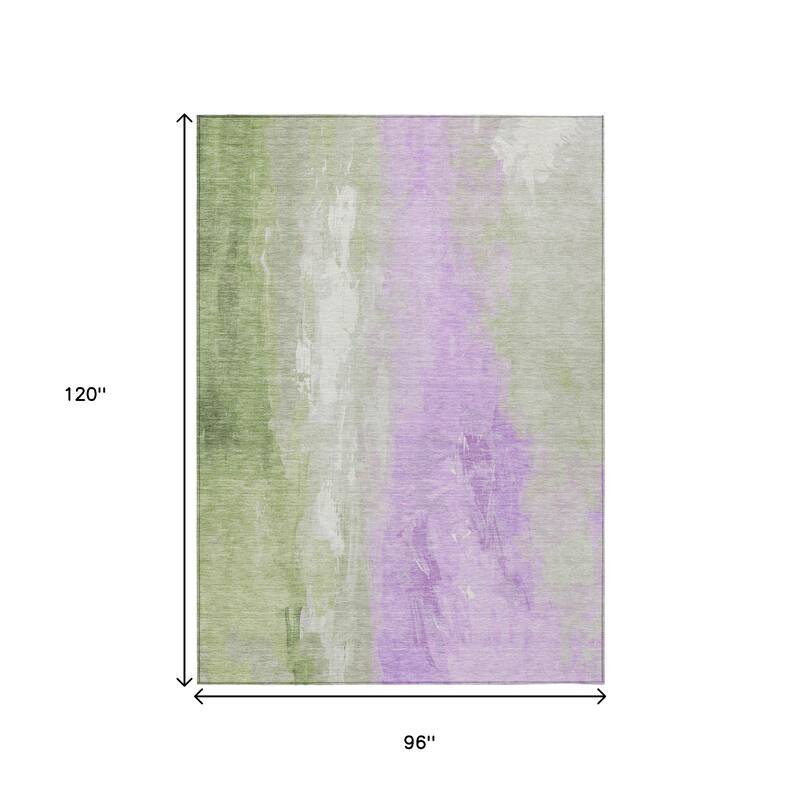 HomeRoots Abstract Transitional Rectangle Outdoor Rug