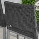 preview thumbnail 12 of 20, Plymouth Patio Aluminum 30-inch Outdoor Wicker Bar Stools (Set of 4) by Havenside Home