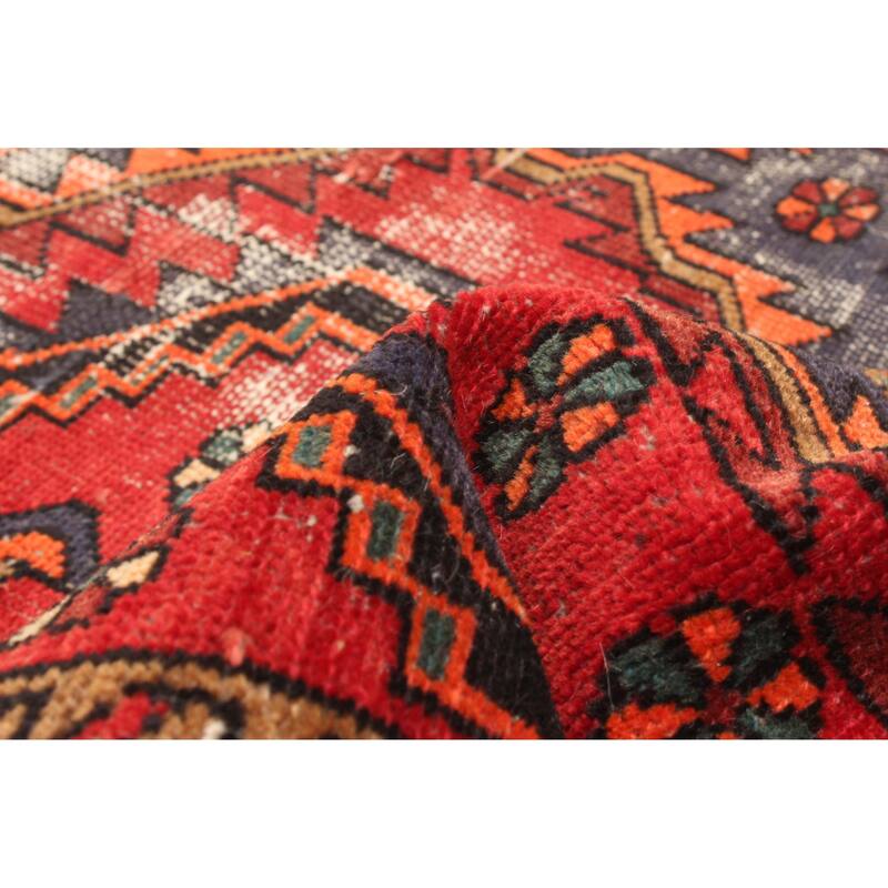 ECARPETGALLERY Hand-knotted Antalya Vintage Red Wool Rug - 4'2 x 6'9