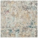 preview thumbnail 46 of 82, SAFAVIEH Madison Katrein Modern Abstract Rug 3' Square - Grey/Gold - Square