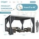 preview thumbnail 52 of 188, EROMMY Outdoor Louvered Pergola Gazebo with Adjustable Aluminum Rainproof Roof
