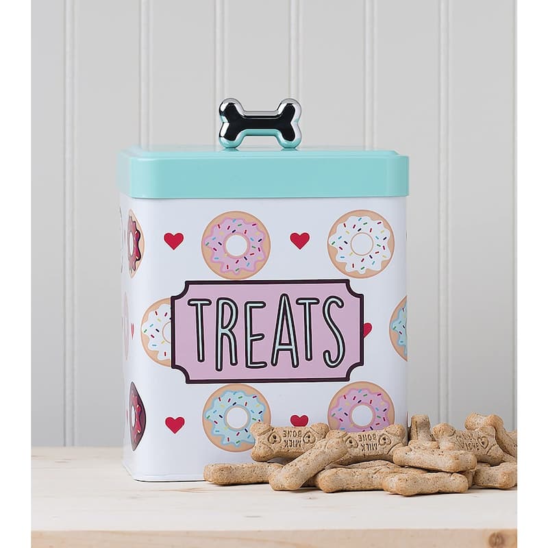 Amici Pet Barkers Dozen Metal Treats Canister - 96 oz.