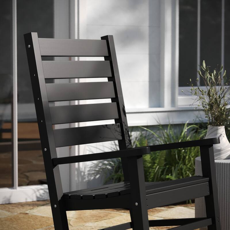Classic Outdoor All-Weather HDPE Rocking Chair