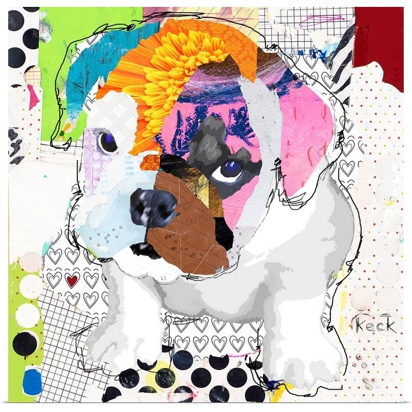 "Bulldog Puppy 1" Poster Print