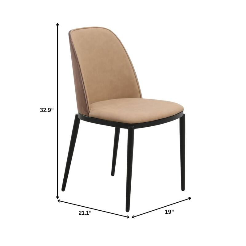 Verve 5-Piece Dining Set 36-Inch Round MDF Tabletop Dining Table and 4 Side Chairs