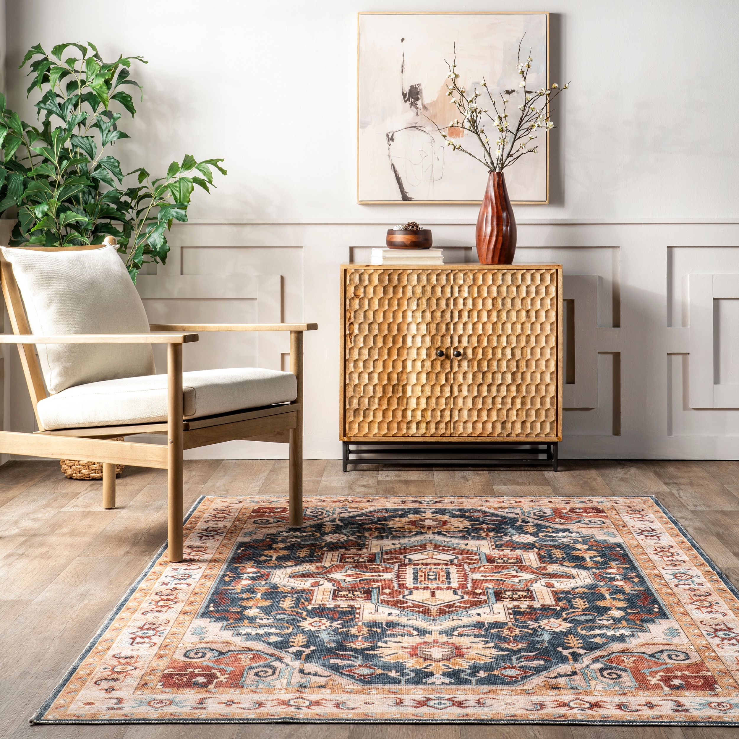 Nuloom Zendaya SplashGuard Machine Washable Area Rug - Overstock