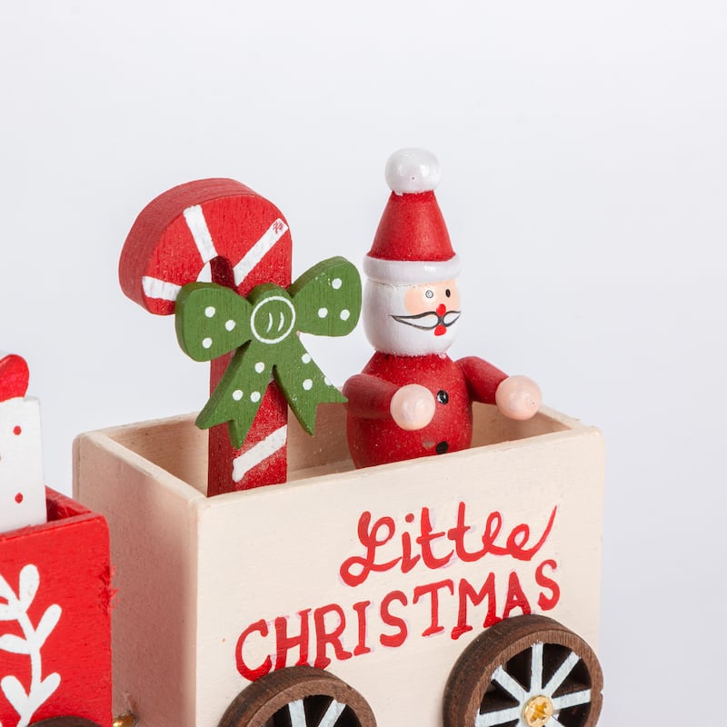 Christmas Wood Trains Set of 2