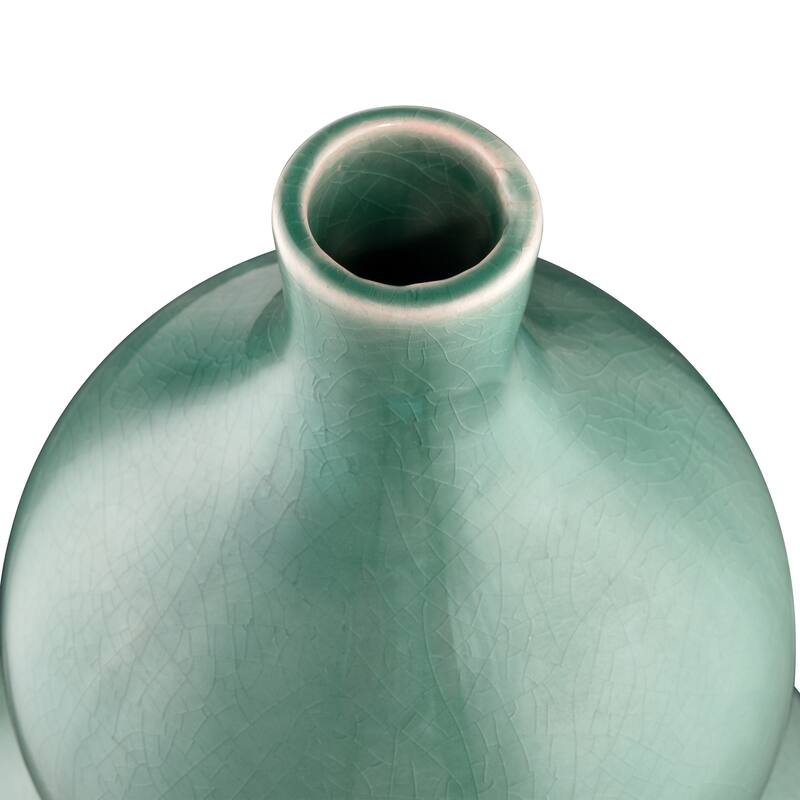 Elk Home Celia Seafoam Green Earthenware 7.75 Inch Wide Vase