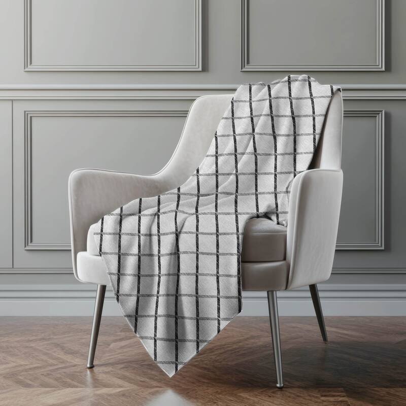 Premium Machine Washable ASB140 Lattice Sherpa Throw Blanket