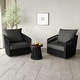 preview thumbnail 28 of 47, 3-piece Cushioned Swivel Patio Wicker Furniture Set Outdoor Rattan Bistro Set