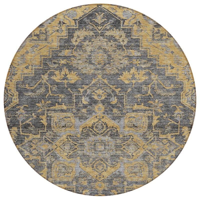 Machine Washable Indoor/ Outdoor Chantille Traditional Boho Rug
