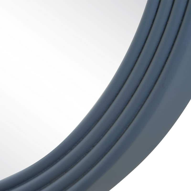 Uttermost Going In Circles Blue Gray Mirror - 18.00" W x 56.00" H x 1.50" D