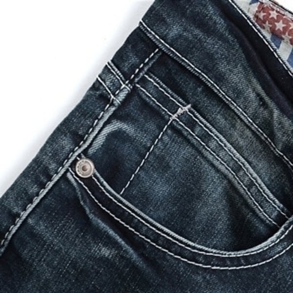 European Style New Fashion Straight Jeans Casual Slim Fit Pants. Opens flyout.