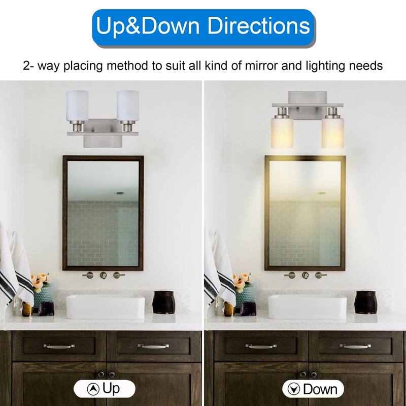 2-Light Bathroom Vanity Light
