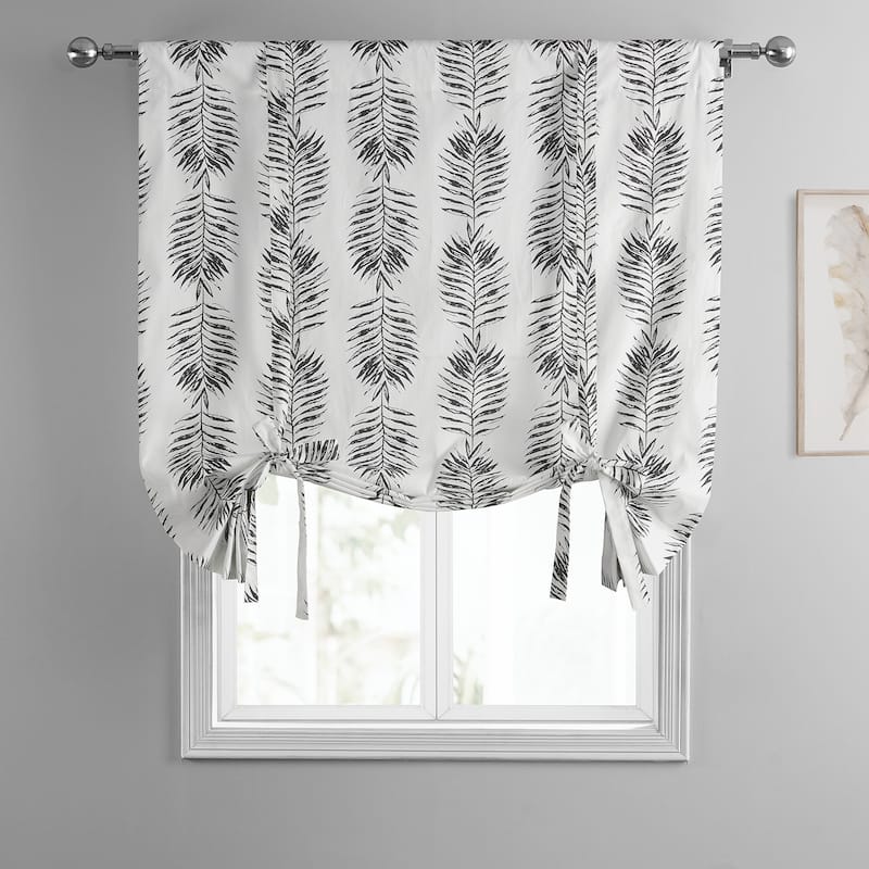 Exclusive Fabrics Sago Printed Cotton Tie-Up Window Shade (1 Panel)