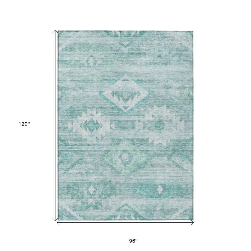 HomeRoots Southwestern Transitional Rectangle Outdoor Rug